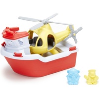 Green Toys - Rettungsboot & Hubschrauber 4 Teile
