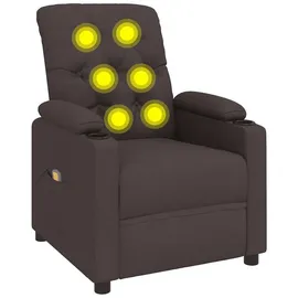 vidaXL Massagesessel Stoff 78,5 x 96,5 x 93 cm dunkelbraun
