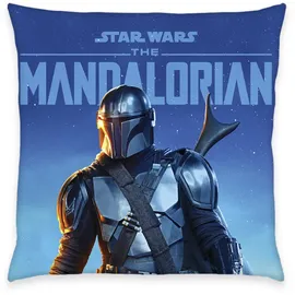 Herding Star Wars Mandalorian blau 135 x 200 cm + 80 x 80 cm