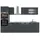 Vicco Küchenzeile R-Line 300 cm Schwarz Beton/Anthrazit