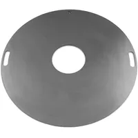 FireDeifi Grillplatte | Feuerplatte | Plancha | BBQ für Feuertonne, Feuerschale und Kugelgrill – Ø80 cm – hochwertiger 5 mm Stahl – Made in Bavaria