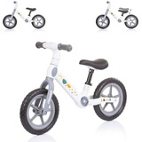 Chipolino Laufrad Dino 12 Zoll Gummigriff, Sitz höhenverstellbar, ab 18 Monaten grau