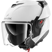 Shark OXO BLANK W05 Modularer Motorradhelm, Pearly White, XL