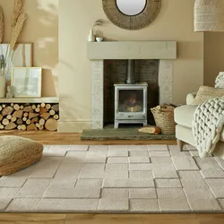 Kadima Design Eleganter Teppich in neutralen Tönen `Deben Seth`. 120x170 cm
