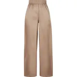 URBAN CLASSICS Satin Wide Hosen Soft taupe 4XL