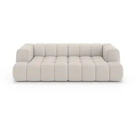 homsy by ana johnson Big-Sofa HOMSY BY ANA JOHNSON "»XL« BOUBELLE Design-Sofa extra tief, Bubble-Optik, Breite 246 cm", beige, B:246cm H:75cm T:135cm, 100% Polyester, Sofas, Big-Sofa, 4-Sitzer mit Wellenunterfederung, XL Sitztiefe 100 cm