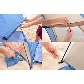 BESTWAY Strandmuschel Beach DomeTM mit SwiftClickTM -System 234 x 240 x 125 cm