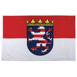 MFH Fahne Fahne 90 x 150 cm - Hessen - rot/weiß weiß