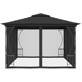 vidaXL Partezelt 3 x 4 m inkl. 4 Seitenteile Anthrazit