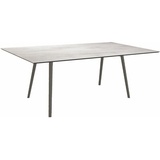 Stern Interno Tisch 180 x100 cm Rundrohr Alumimium anthrazit/Tischplatte Zeme...