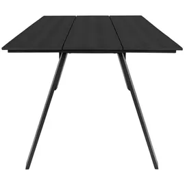 VCM Toronto Gartentisch 100x220cm Nonwood Schwarz