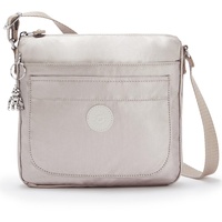 Kipling Sebastian Kleine Umhängetasche, Metallic Glow (Silber)