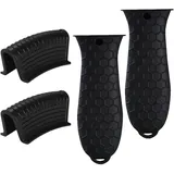 YSJCHEBS 2-Teilige Topfgriff-Isolierabdeckungen Und 2-Teilige Topfgriff-Isolierabdeckungen, Silikongriff-Schutzabdeckungen, Verbrühschutz-Silikongriffabdeckungen, Zubehör Für Küchenkochgeräte