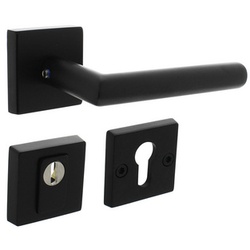 Intersteel Hintertürbeschläge, eckig Kernziehschutz