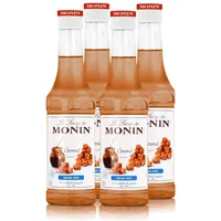 Monin Caramel Light Sirup 250 ml - Für Cocktail und Kaffee (4er Pack)