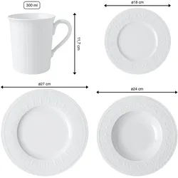 Villeroy & Boch Cellini Geschirr-Set 24-teilig