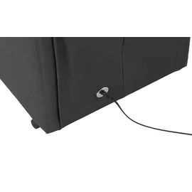 Hukla Relaxsessel Pascal Leder 77 x 115 x 90 cm Schwarz elektrisch, drehbar