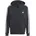 Herren Fleece 3-Stripes Full-Zip Hoodie Black/White XS