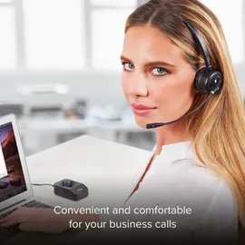 SBS Kabelloses Mono-Headset mit Ladestation Schwarz