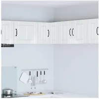 vidaXL Eckschrank Hochglanz Weiß 57 x 57 x 40 cm Weiß