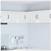 vidaXL Eckschrank Hochglanz Weiß 57 x 57 x 40 cm Weiß