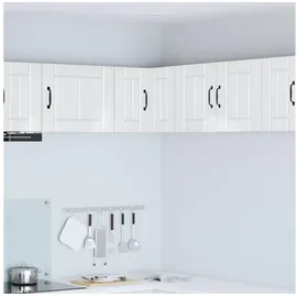 vidaXL Eckschrank Hochglanz Weiß 57 x 57 x 40 cm Weiß