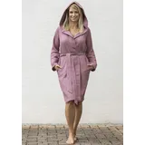 framsohn frottier Bademantel Waffelpiqué Rosa S