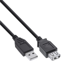 InLine USB 2.0 Verlängerung, Stecker / Buchse, Typ-A, schwarz, 3m