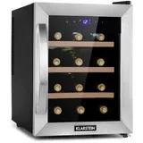 Klarstein Reserva 12 Uno Weinkühlschrank 12 Flaschen 31 Liter Edelstahl