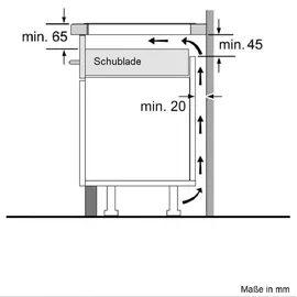 Bosch Herdset Hydrolyse Teleskop + Induktionskochfeld Booster 60cm