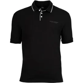 Armani Exchange Poloshirt ARMANI EXCHANGE "Poloshirt POLO SHIRT 1er Pack", Herren, Gr. M, schwarz, Obermaterial: 95% Baumwolle CO. 5% Elasthan EL., Shirts