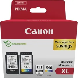 Canon PG-545XL schwarz + CL-546XL CMY
