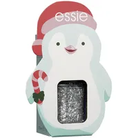 essie X-Mas Coffret Pinguin, Nr. 278 set in stones, Glitzernagellack für schillernde Fingernägel, 13,5 ml