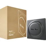 Fibaro Walli N USB Outlet Anthracite