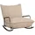 Designwerk Schaukelsessel Fluffy Stoff 86 x 82 x 110 cm Grau/Taupe mit Schaukelfunktion