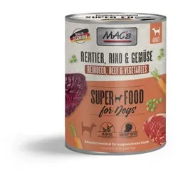 MAC's Nassfutter Hund Adult Rentier & Rind 6x800 g