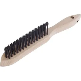 Lessmann Kehlnahtbürste L.290mm 0,35mm Stahldraht Besatz-L.135mm 3-reihig