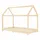 vidaXL Kinderbett mit Himmel Kiefer 70 x 140 cm braun