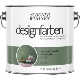 SCHÖNER WOHNEN Designfarben 2,5 l ausgeglichenes piniengrün