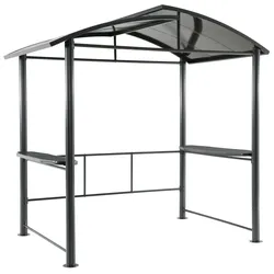 Tarrington House Grillpavillon mit Ablagetisch, Aluminium/Stahl, dunklegrau