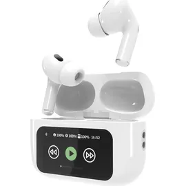 Gembird TWS In-Ear Kopfhörer mit LCD-Display und ANC, Weiß