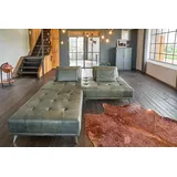 KAWOLA Schlafsofa mit Hocker Wiolo Leder