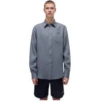 Napapijri Linen Langarmhemd - Stormy Weat - XL