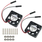 MakerHawk AZ-Delivery Aktoren 2pcs Raspberry Pi DC Bürstenlose Lüfter Kühlkörper Kühler Trennschnittstelle 3,3 V 5 V für Raspberry Pi 2B / 3B / 3B + / ...