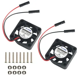 MakerHawk AZ-Delivery Aktoren 2pcs Raspberry Pi DC Bürstenlose Lüfter Kühlkörper Kühler Trennschnittstelle 3,3 V 5 V für Raspberry Pi 2B / 3B / 3B + / ...