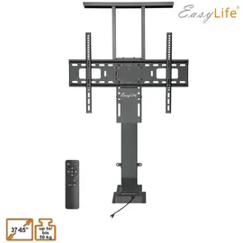 Easy Life EasyLife - TV Lift / TV Bodenständer elektrisch mit Fernbedienung, 37 bis 65 Zoll, VESA bis 600x400 (schwarz)