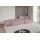 altdecor Ecksofa Cord mit Schlaffunktion 3-Sitzer Rosa