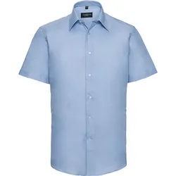 Russell Collection Tailliertes Oxford Hemd - Kurzarm, oxford blue, 4XL
