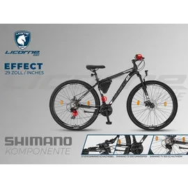 licorne bike gmbh Bike Effect Premium 29 Zoll schwarz/weiß