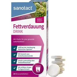 Sanotact Fettverdauung Drink Brausetabletten 20 ST